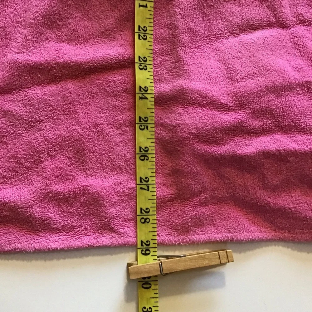 Pink Princess Hooded Bath Towel Toddler Girl Yellow Mittens Appliqué Crown